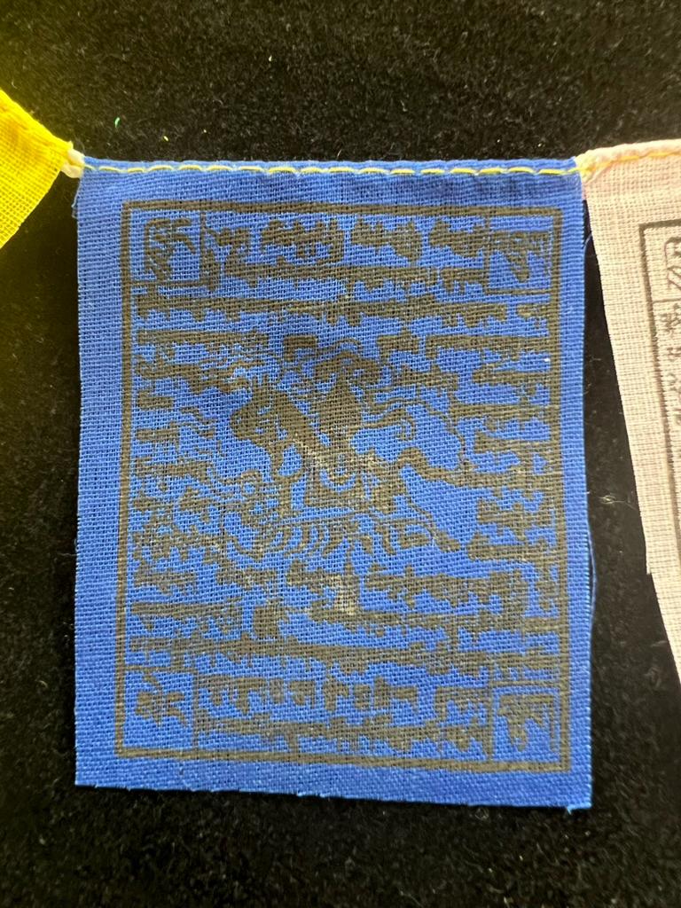 Tiny Windhorse Tibetan Prayer Flags | 2.7in x 3.3in | 1 set of 10 flags | Nepal | Lung Ta - The Incense Stick