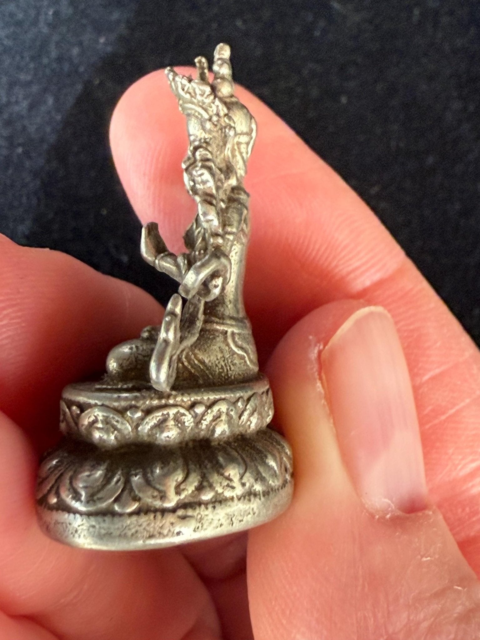 Small Manjushri Statue | Handmade | about 1.25 inches by 1 inches | Supreme Wisdom - The Incense Stick