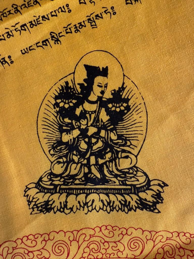 Dharani Quilt | Liberation Through Touch | 78 inches x 41 inches | Tibetan Buddhist | Death Shroud | Cotton - The Incense Stick