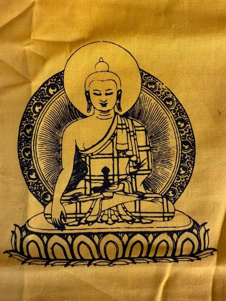 Dharani Quilt | Liberation Through Touch | 78 inches x 41 inches | Tibetan Buddhist | Death Shroud | Cotton - The Incense Stick