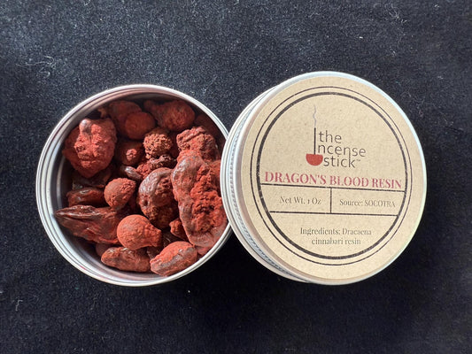 Dragon's Blood Resin | Socotra | 1 ounce | Natural Tree Resin | NEW 2025 Batch - The Incense Stick