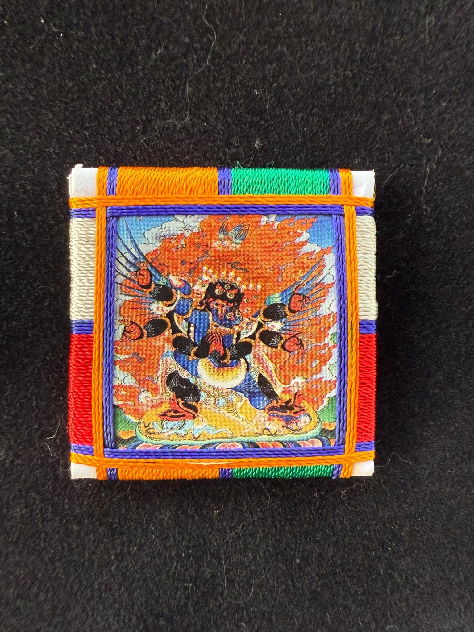 Small Dorje Phurba (Vajrakilaya) Protection Yantra Protective Amulet | | 2 in by 2 in - The Incense Stick