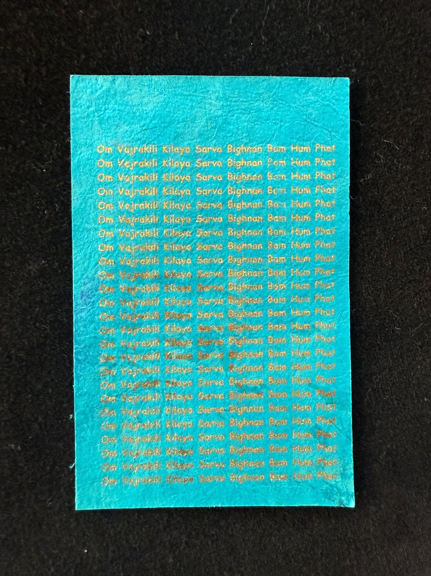 Small Dorje Phurba (Vajrakilaya) Protection Yantra Protective Amulet | | 2 in by 2 in - The Incense Stick