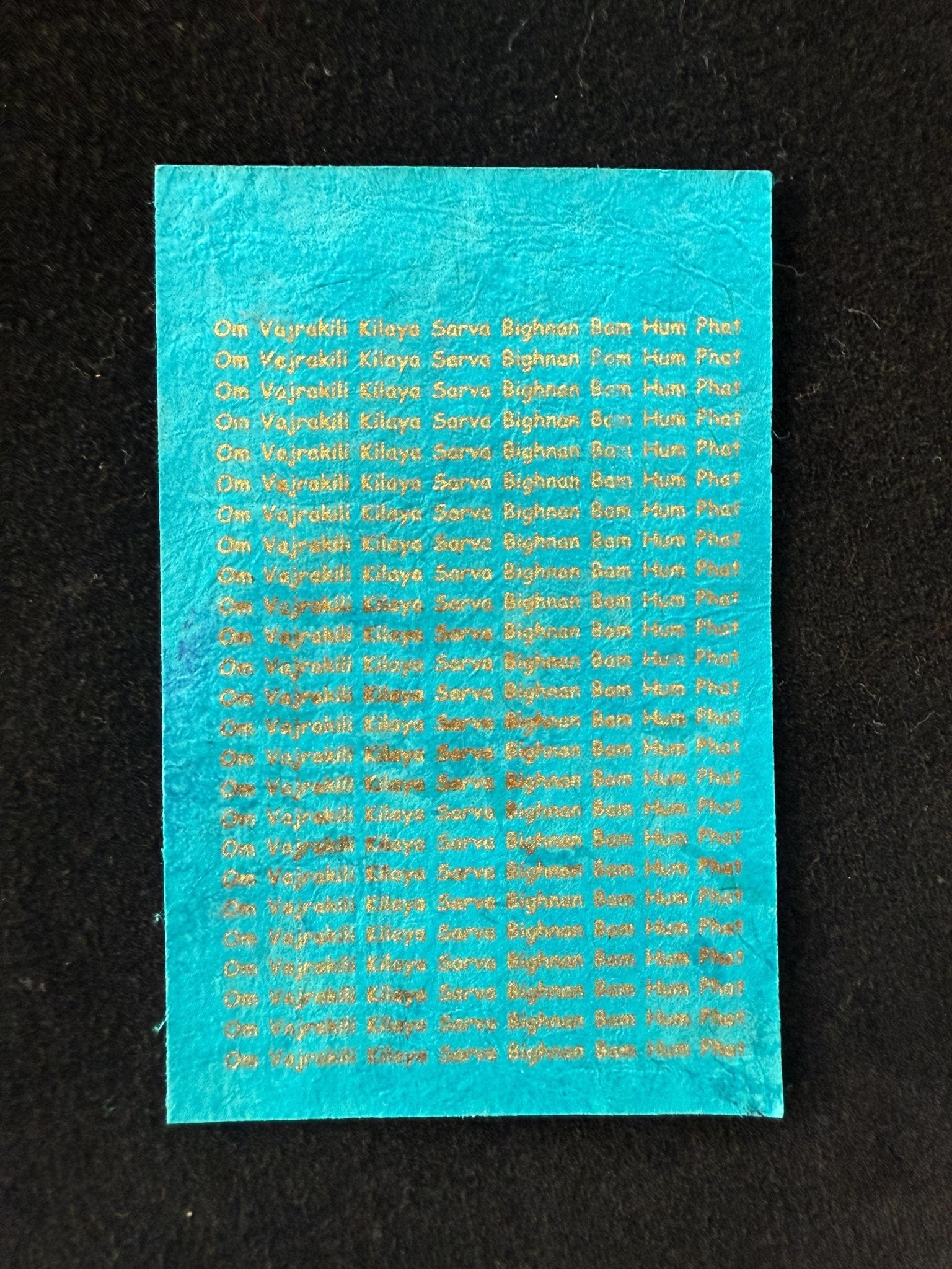 Small Dorje Phurba (Vajrakilaya) Protection Yantra Protective Amulet | | 2 in by 2 in - The Incense Stick