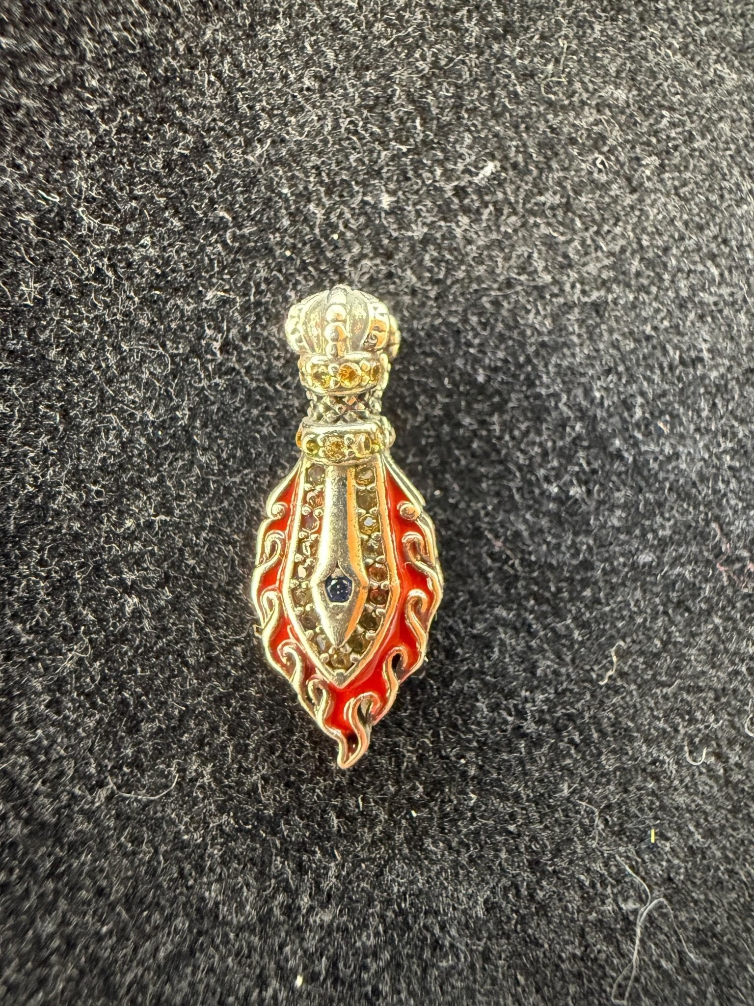 Manjushri Sword Mala Counter | Metal | Approx 5/16in x 3/4in | Tibet | Mala Counter - The Incense Stick