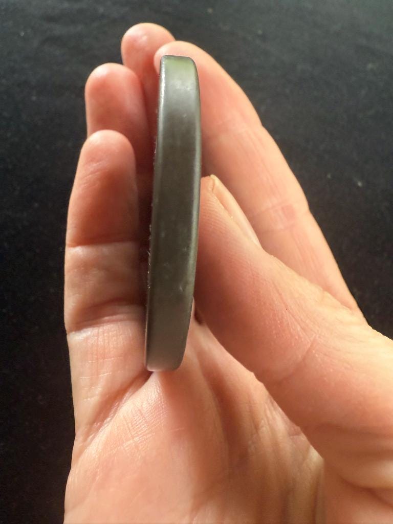 Naga Blessing Stone Disc | Bian Stone | Approx 2 inches in diameter | Tibet | Water Blessing - The Incense Stick