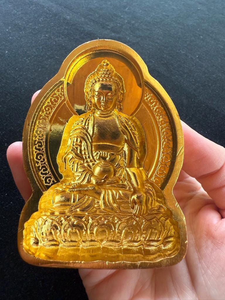 Buddha Shakyamuni Tsa Tsa Mold | Metal Alloy | Approx 3 1/2 Inches High - The Incense Stick