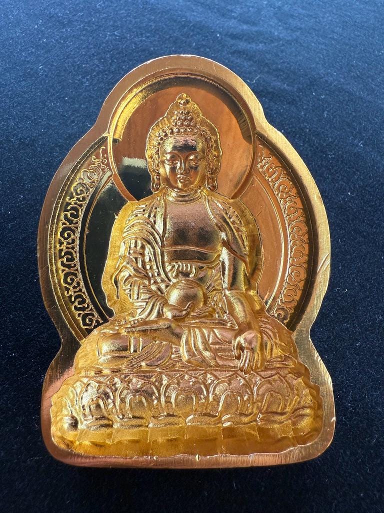 Buddha Shakyamuni Tsa Tsa Mold | Metal Alloy | Approx 3 1/2 Inches High - The Incense Stick