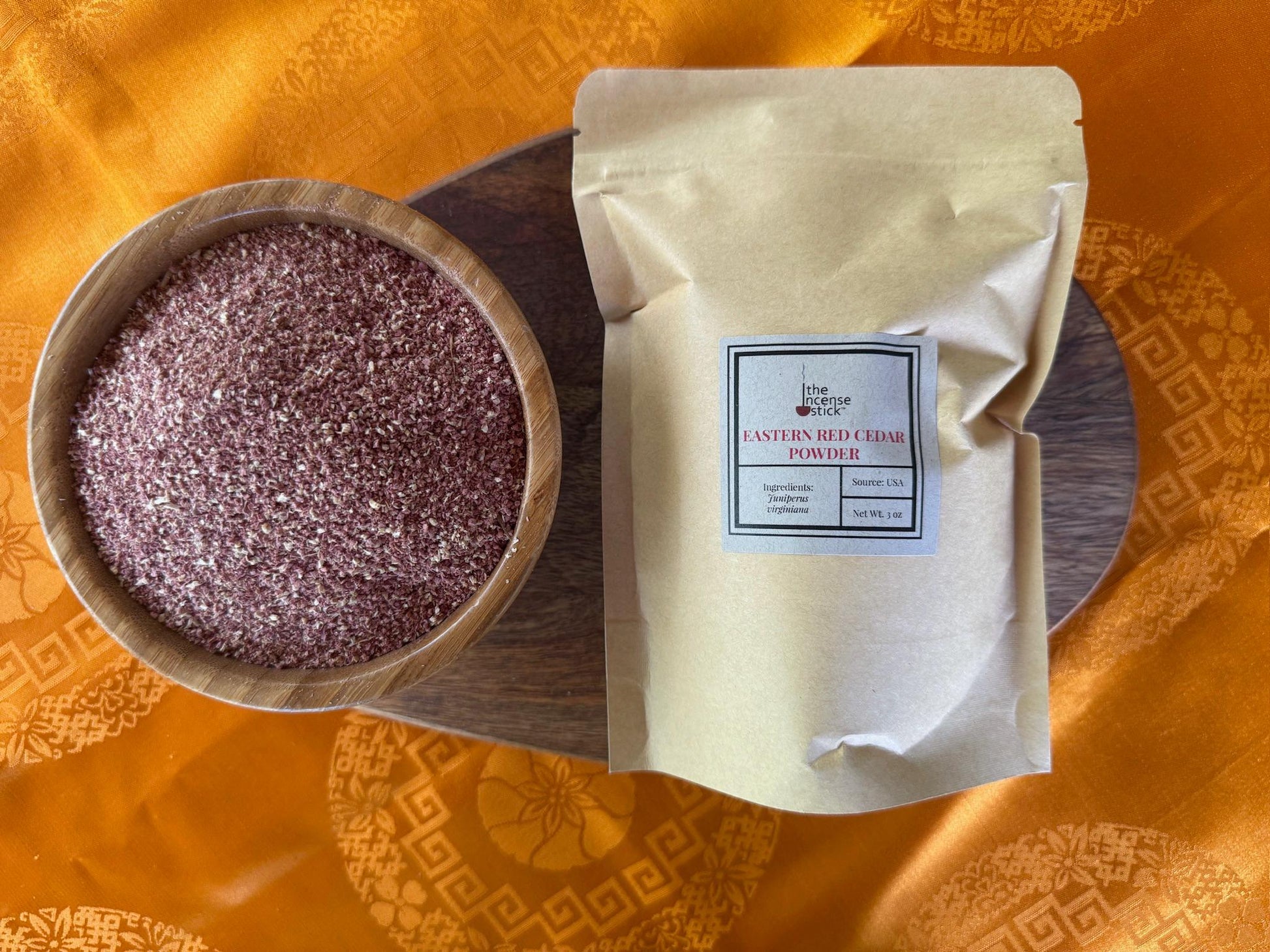 Eastern Red Cedar Powder| 3 oz | United States | Juniper Wood | Juniperus virginiana - The Incense Stick