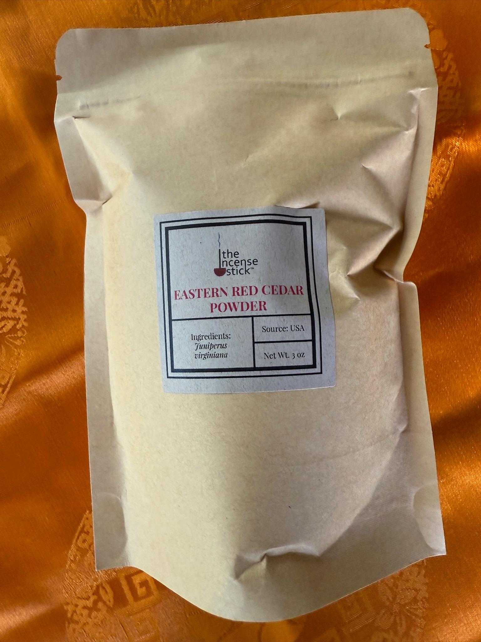 Eastern Red Cedar Powder| 3 oz | United States | Juniper Wood | Juniperus virginiana - The Incense Stick