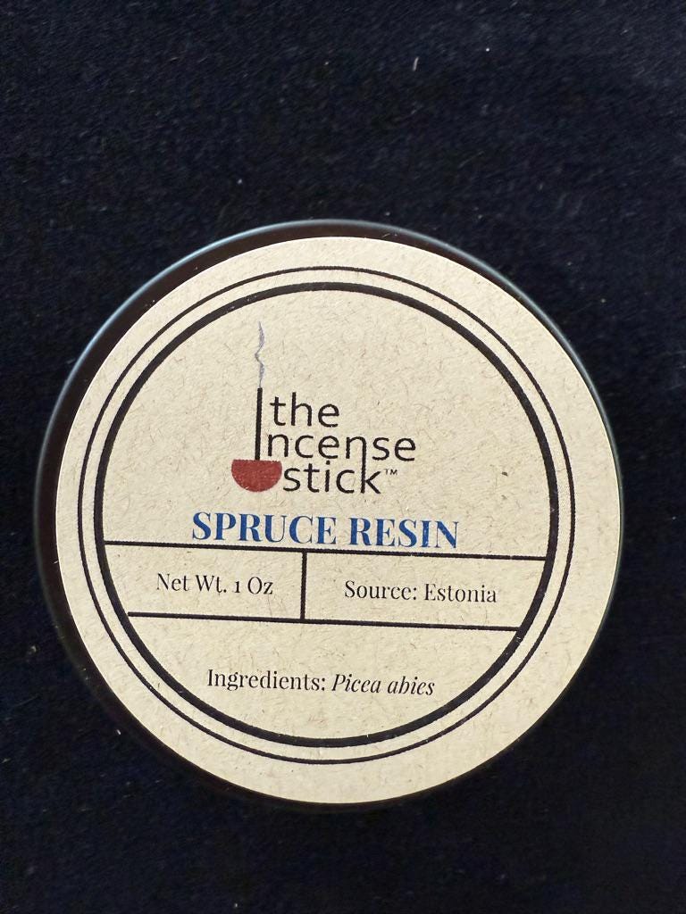 Spruce Resin | 1 ounce | Natural Tree Resin | Estonia | Picea abies | Norway Spruce - The Incense Stick