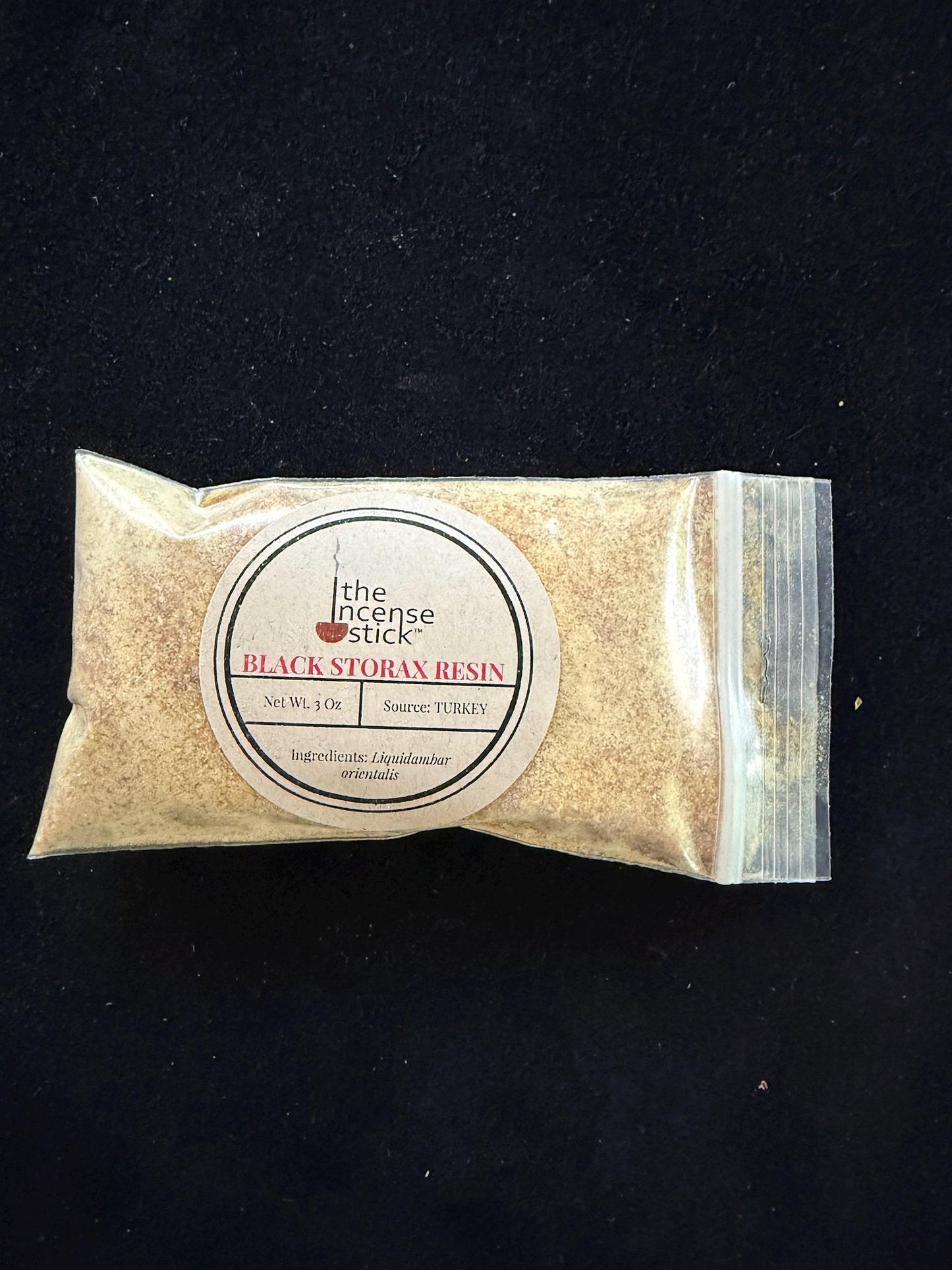 Black Storax Resin Powder | 3 ounce | Natural Tree Resin | Turkey | Liquidambar orientalis - The Incense Stick