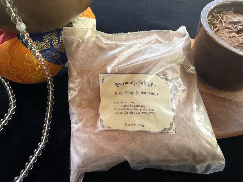 Drib Sang (Cleansing) Incense Powder| Bhutanese Himalayan Style Incense | 250 grams | Chimi Incense | Drip Sang - The Incense Stick