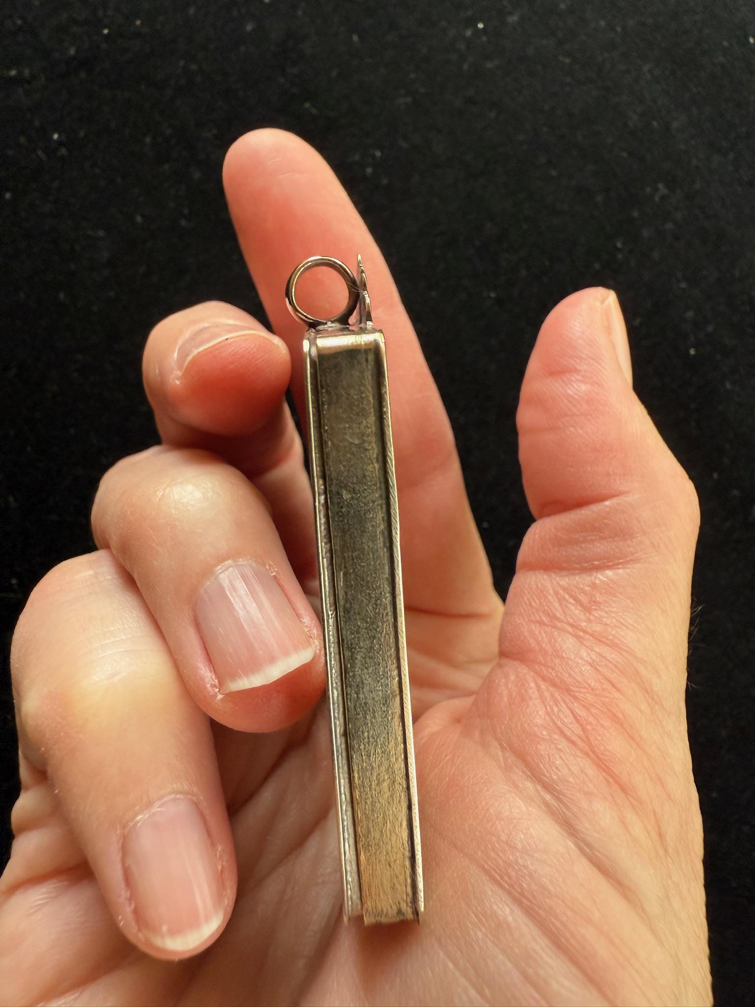 Tiny Thangka Buddha Shakyamuni Locket Pendant | Approx 1.5 in by 2 in | Nepal | Gau