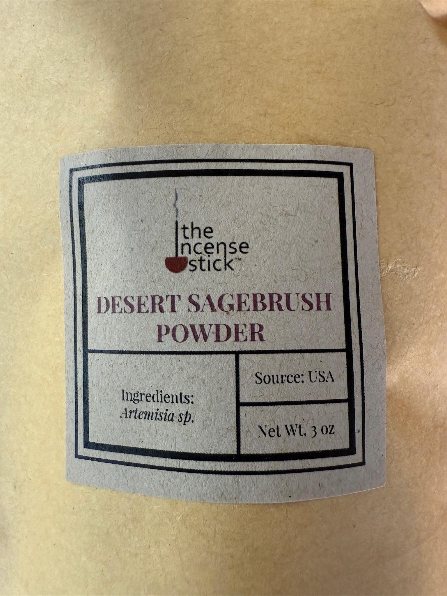 Desert Sagebrush Powder| 3 oz | United States | Artemisia sp. - The Incense Stick