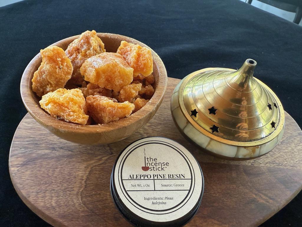 Aleppo Pine Resin (DRY) | 1 ounce | Natural Tree Resin | Greece | Pinus halepensis - The Incense Stick