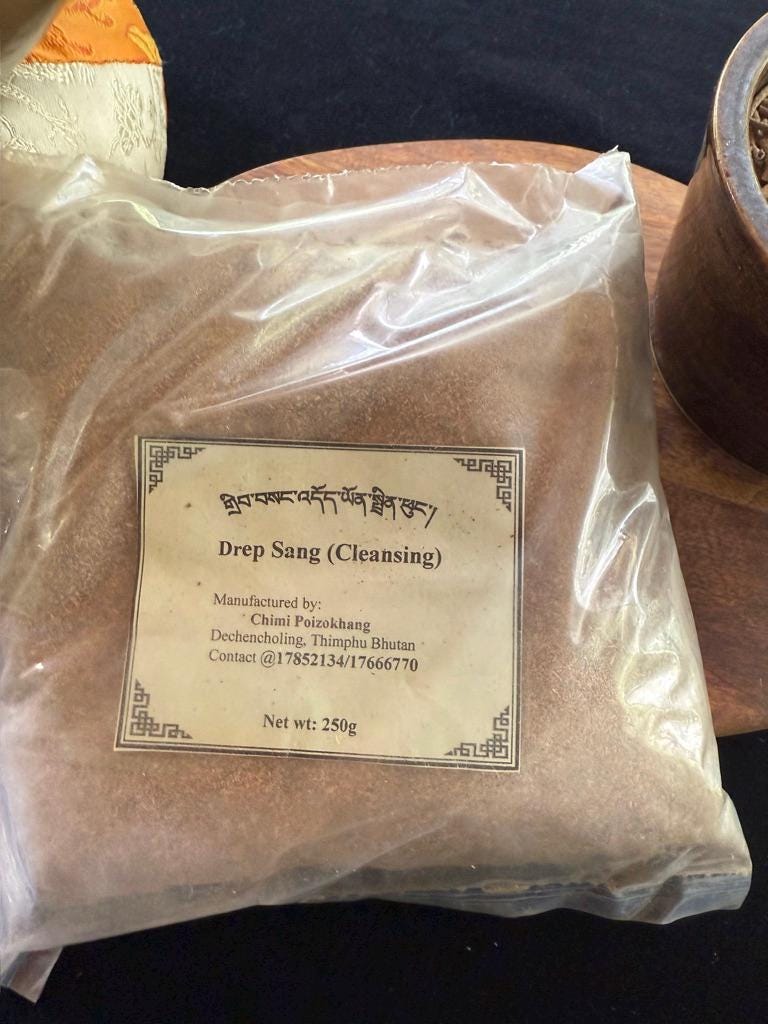 Drib Sang (Cleansing) Incense Powder| Bhutanese Himalayan Style Incense | 250 grams | Chimi Incense | Drip Sang - The Incense Stick