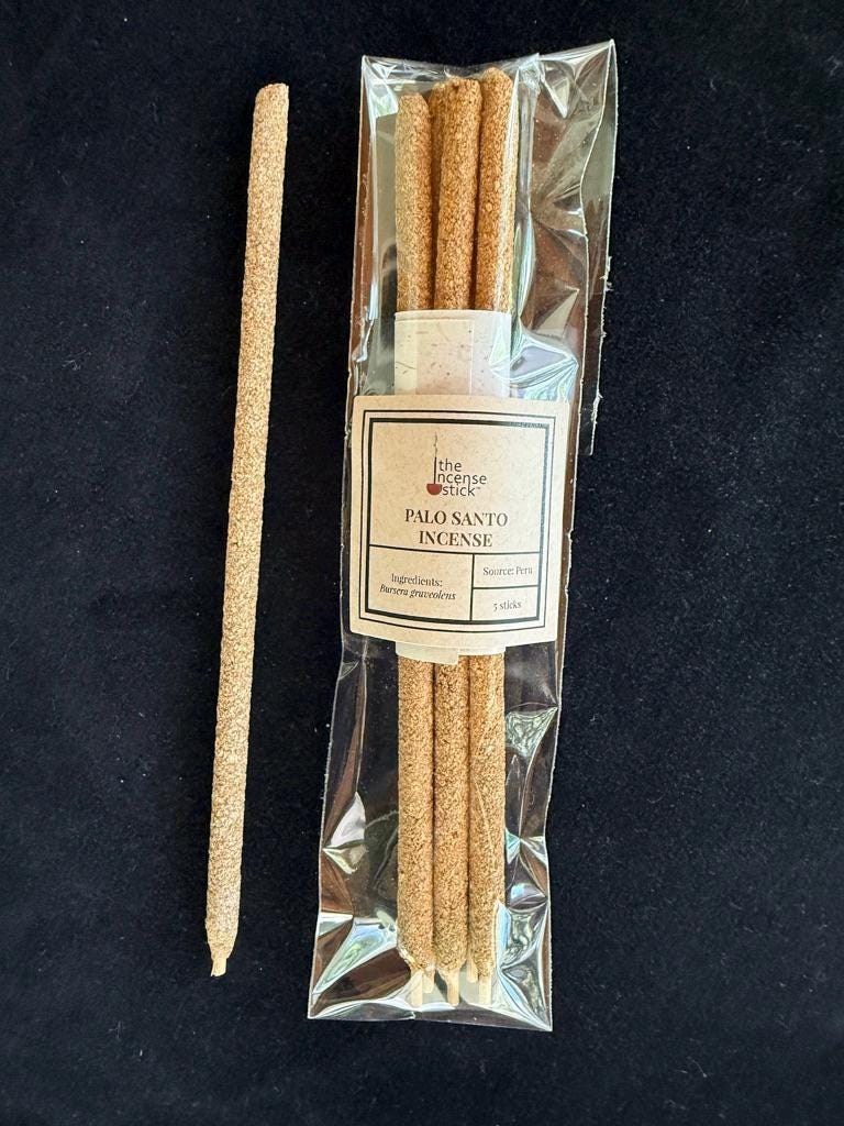 Palo Santo Incense Sticks | 5 Sticks | 7.5" long | Natural | Peru | Bursera graveolens | Convenient - The Incense Stick