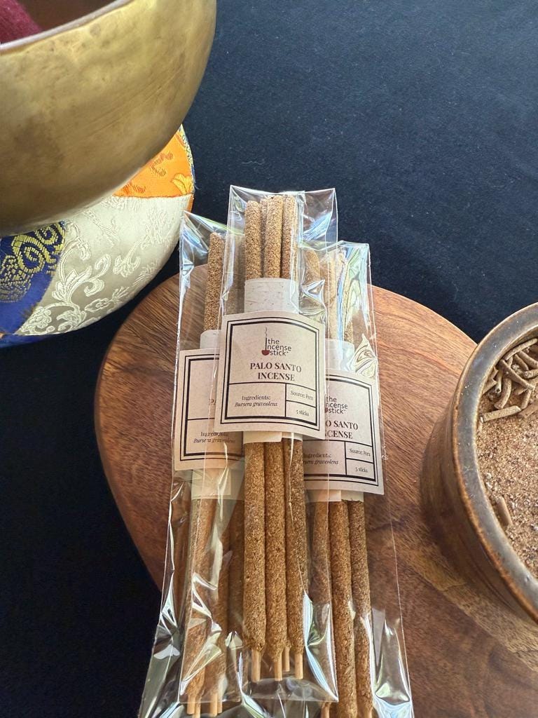 Palo Santo Incense Sticks | 5 Sticks | 7.5" long | Natural | Peru | Bursera graveolens | Convenient - The Incense Stick
