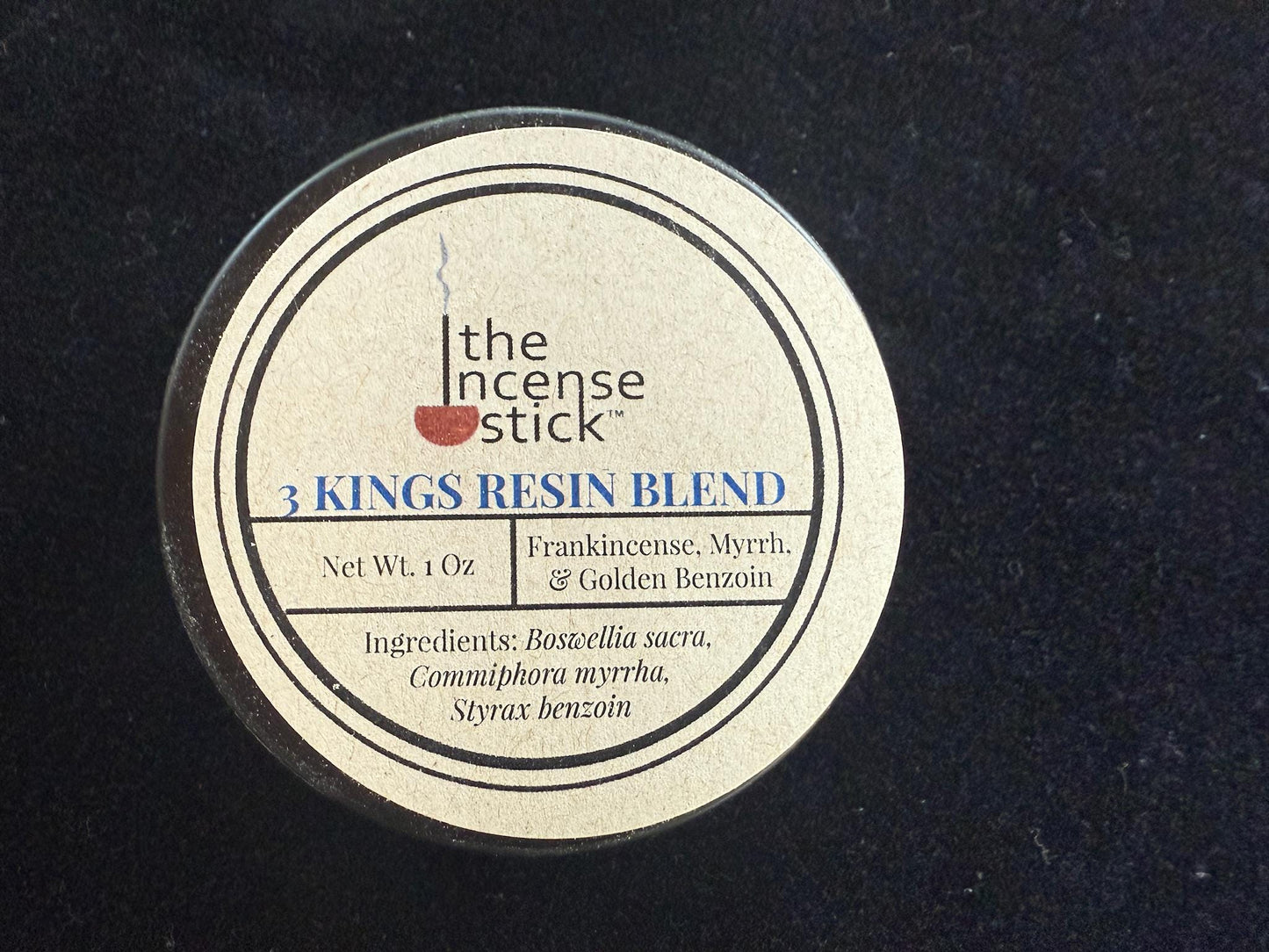 3 Kings Resin Blend Incense | Frankincense, Myrrh, & Golden Benzoin | High Quality | 1 ounce | 100% Natural Tree Resin - The Incense Stick