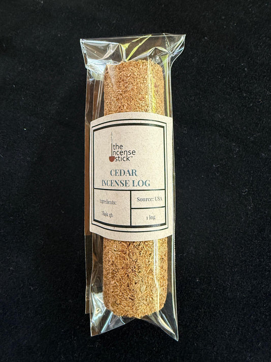 Cedar Incense Log | 1 log | 4" long | Natural | Convenient | Thuja sp. - The Incense Stick