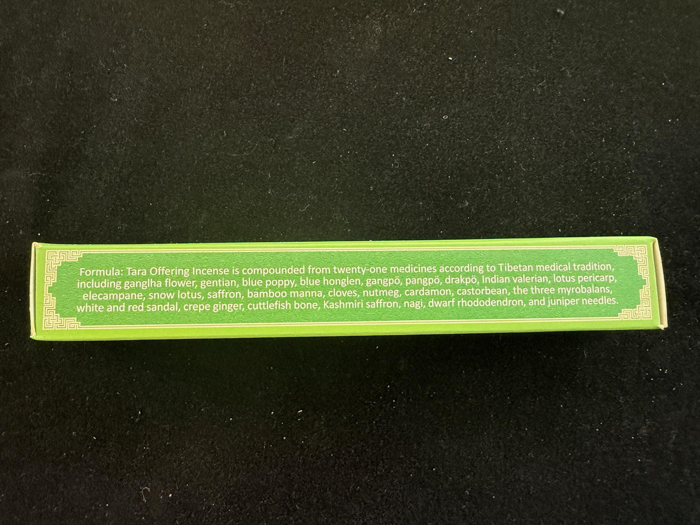 Tara Offering Incense | 19 sticks | 7 inches long | Jetsün Dölma | Drikung Sorig Amrita Herbal Product - The Incense Stick