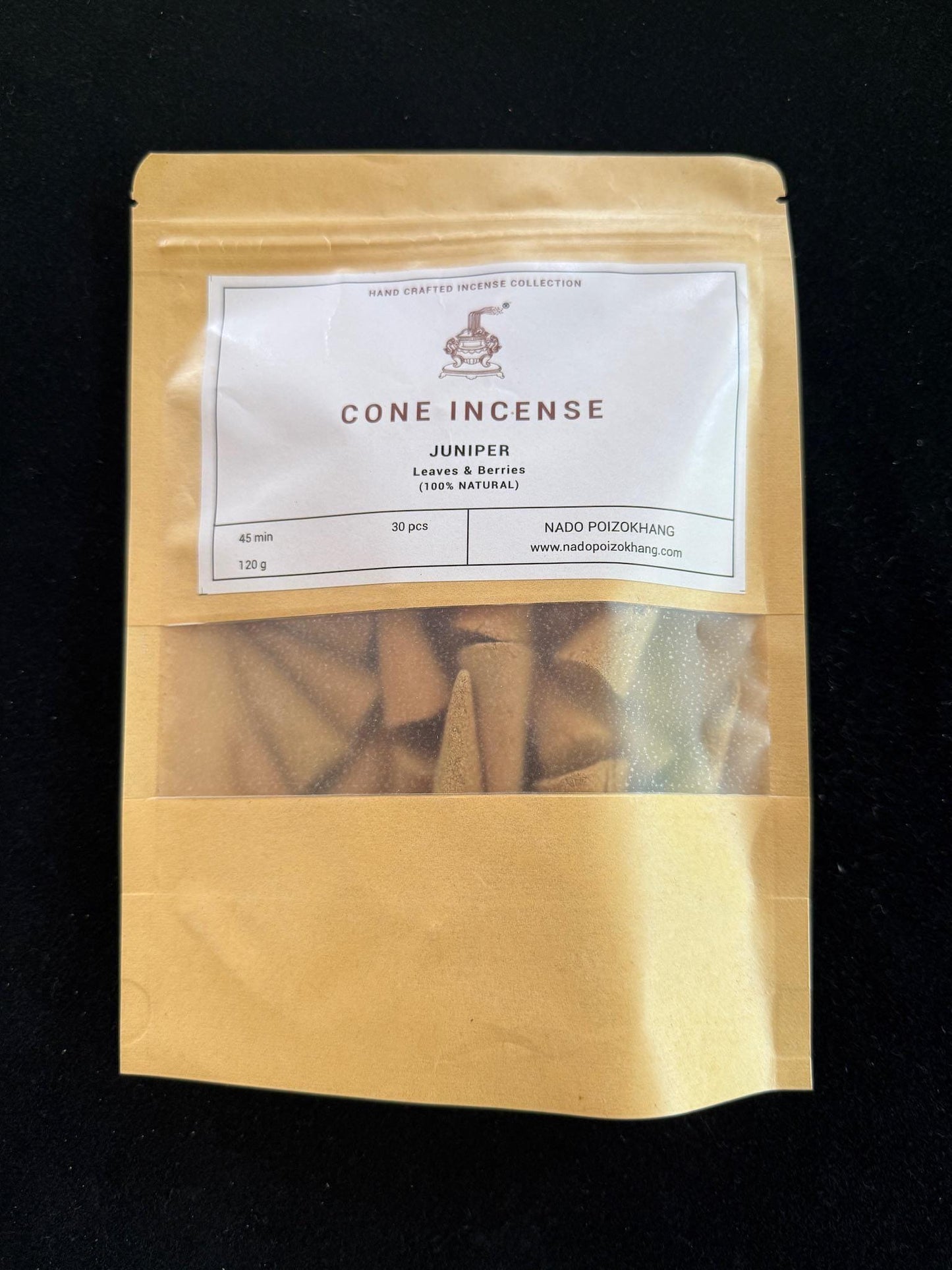 Juniper Cone Incense | Bhutanese Incense | 30 cones | Pure Herbal Incense | Nado Poizokhang - The Incense Stick