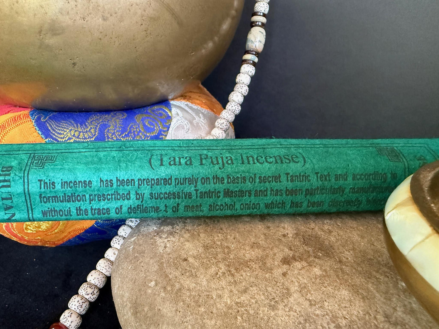 Tara Puja Incense | Bhutanese Incense | Lopen Tandin Dorji | 30 sticks | 8.5 inches | Bhutan Jewel Incense House | Zimpoi - The Incense Stick