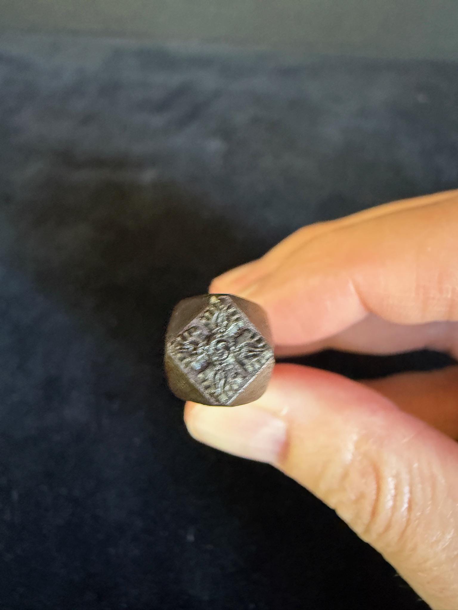 Double Dorje Tsa Tsa Mold Stamp | Metal Alloy | Approx 7mm high image | Vajra - The Incense Stick