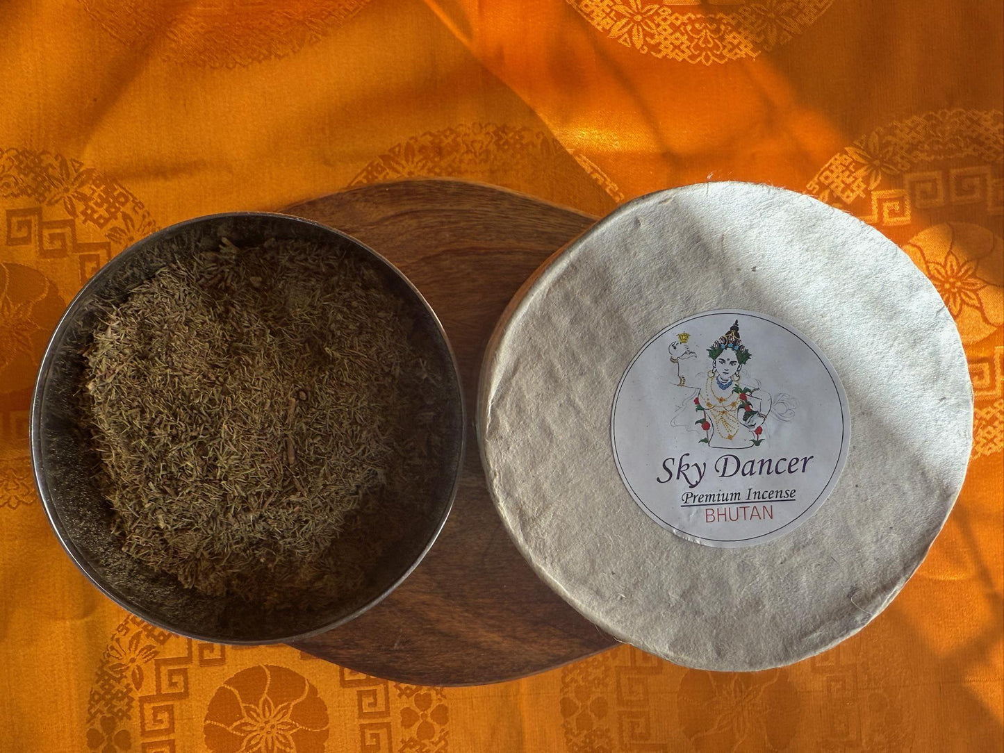 Sky Dancer | Bhutanese Incense | Incense Powder | 300 grams lokta paper canister | Bhutan Jewel Incense House - The Incense Stick