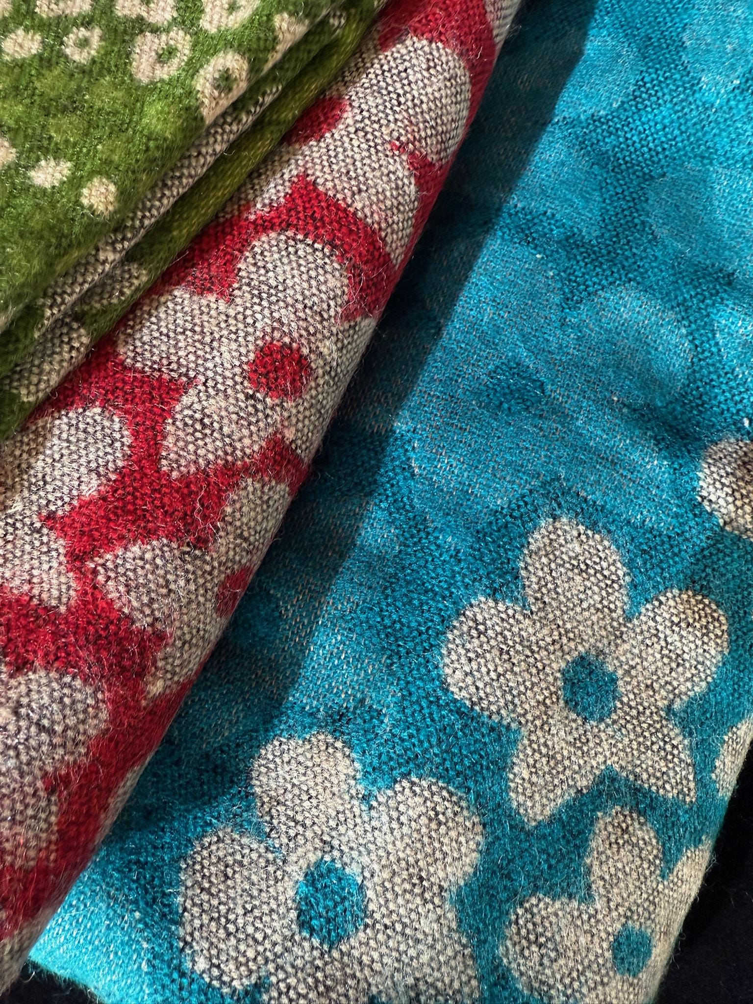 Nepalese Floral Swirl Shawl | 35" x 80" | Various Colors | Wool Blend - The Incense Stick