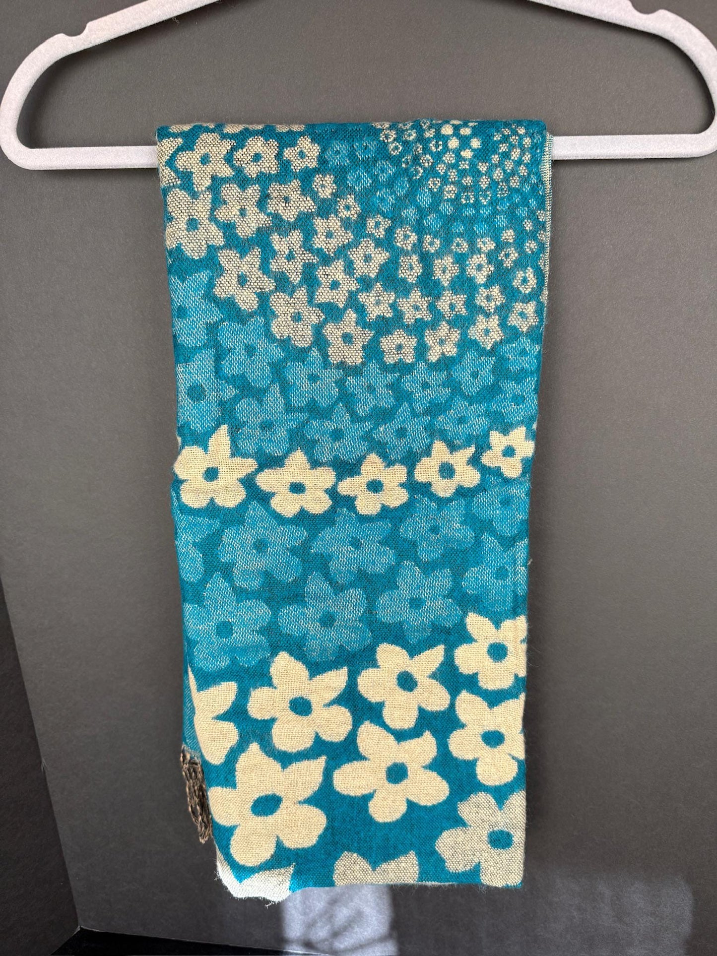 Nepalese Floral Swirl Shawl | 35" x 80" | Various Colors | Wool Blend - The Incense Stick