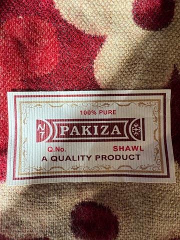 Nepalese Floral Swirl Shawl | 35" x 80" | Various Colors | Wool Blend - The Incense Stick