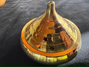 Brass Incense Burner | India | 4 inch diameter - The Incense Stick