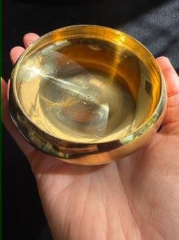 Brass Incense Burner | India | 4 inch diameter - The Incense Stick