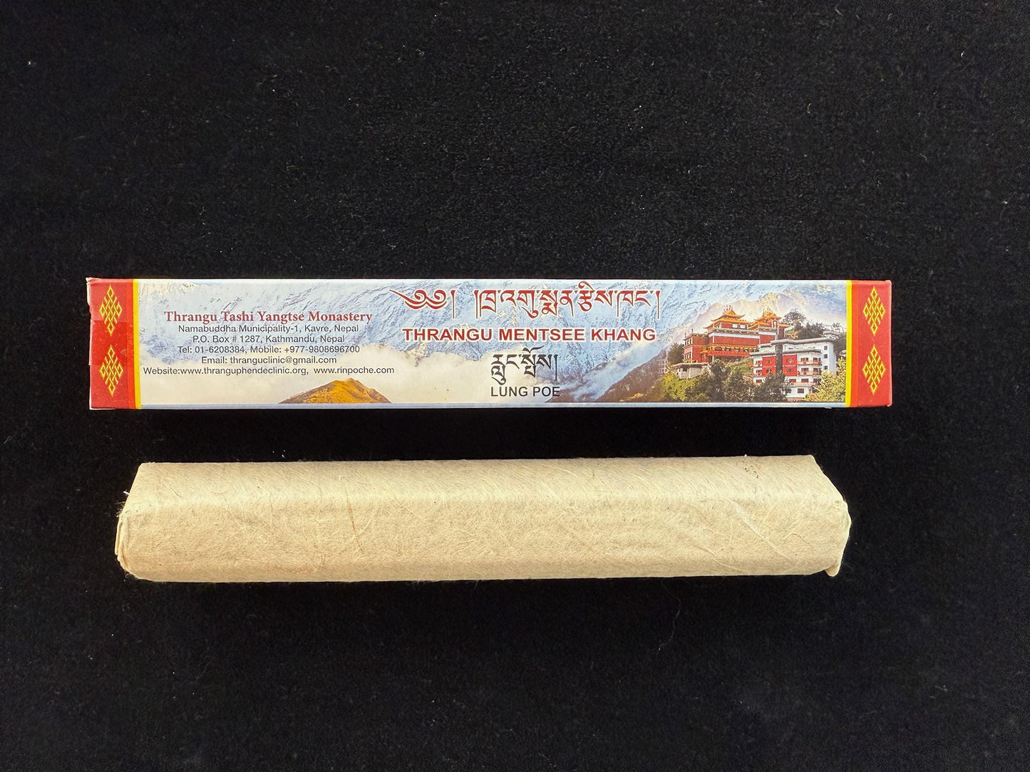 Thrangu Mentsee Khang Lung Poe Incense | Nepal | Approx 25 sticks | 8 inches long - The Incense Stick