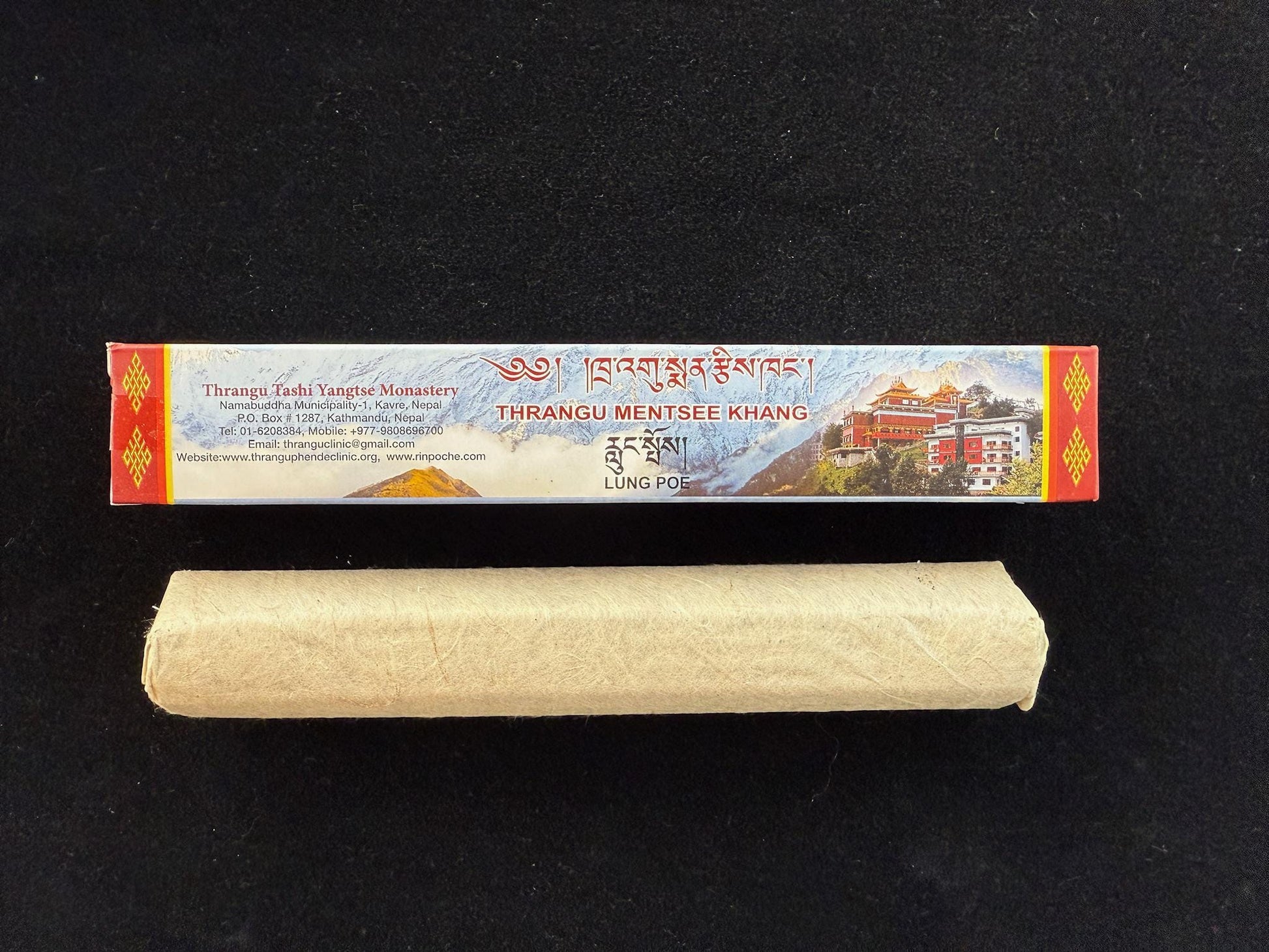 Thrangu Mentsee Khang Lung Poe Incense | Nepal | Approx 25 sticks | 8 inches long - The Incense Stick