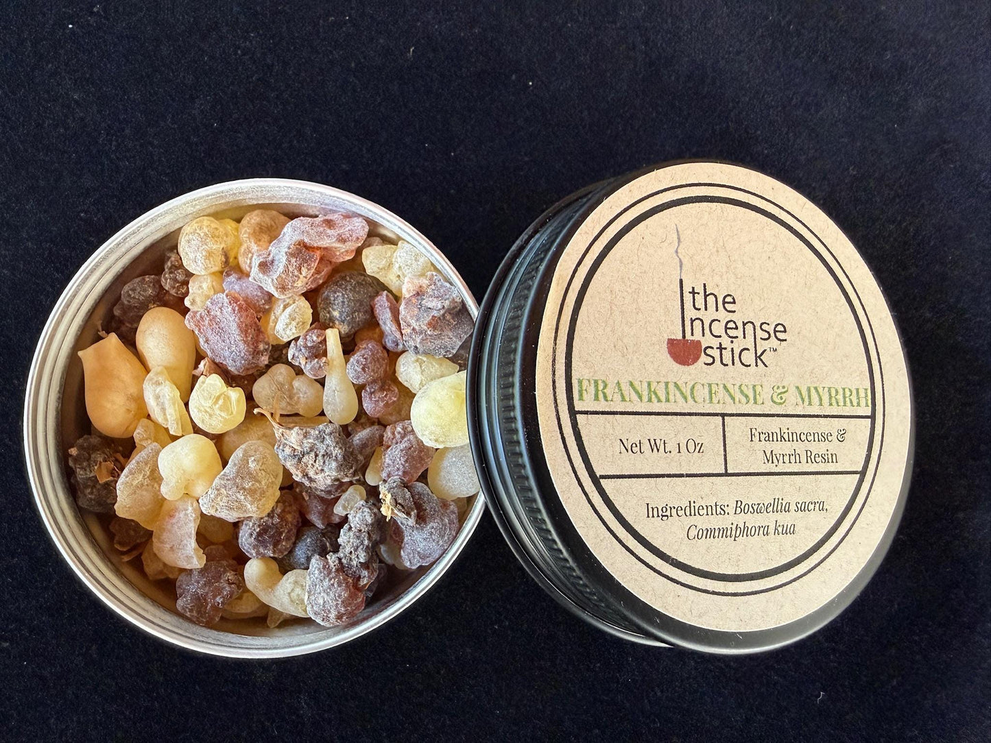 Frankincense and Myrrh Resin Blend Incense | High Quality | 1 ounce | 100% Natural Tree Resin