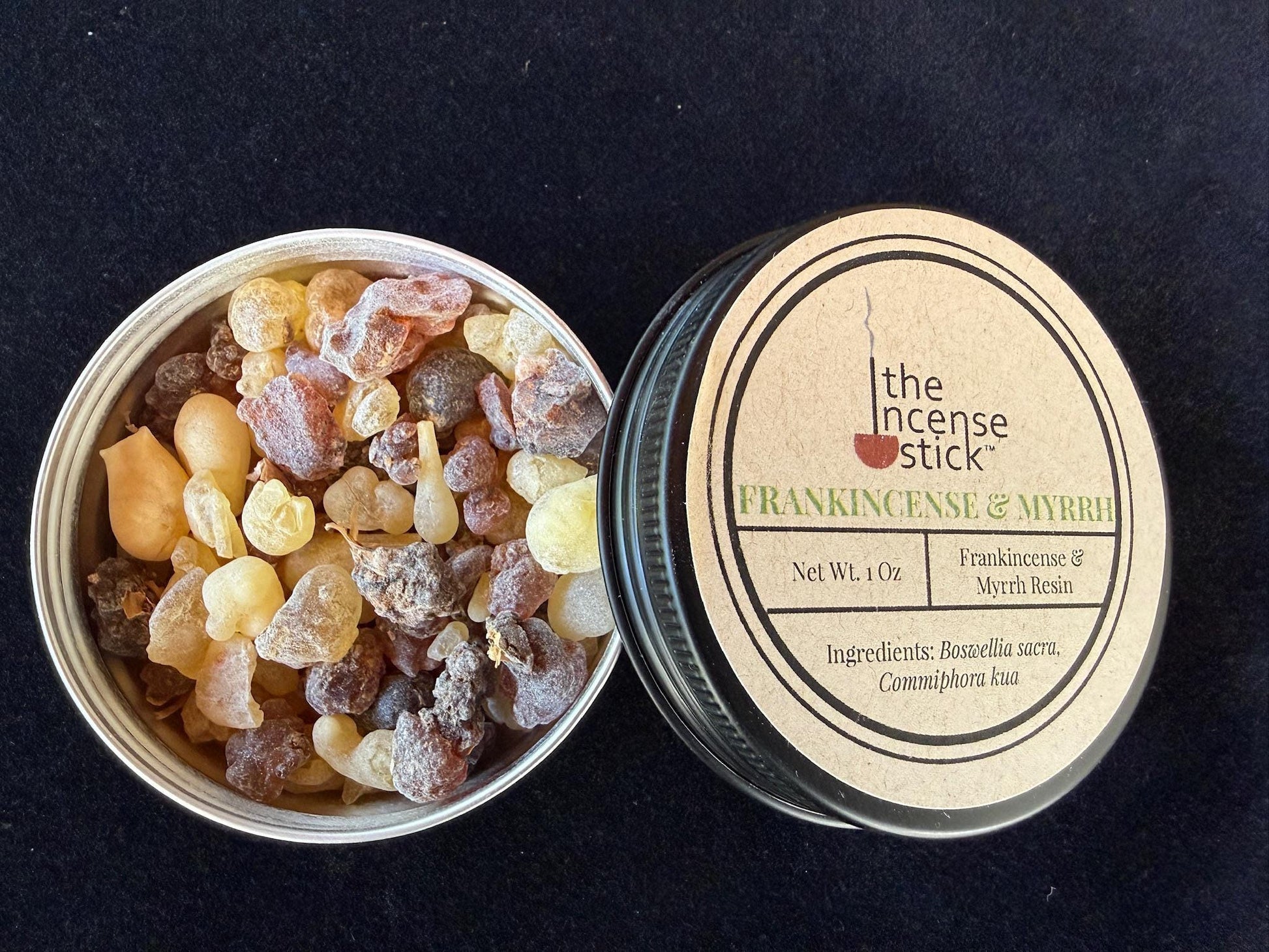 Frankincense and Myrrh Resin Blend Incense | High Quality | 1 ounce | 100% Natural Tree Resin
