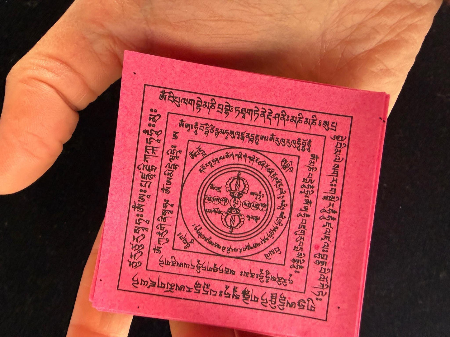 Takdröl Imprinted Smoke Offering Papers | 1 box | Approx 250 papers | Tibet | Riwo Sangcho