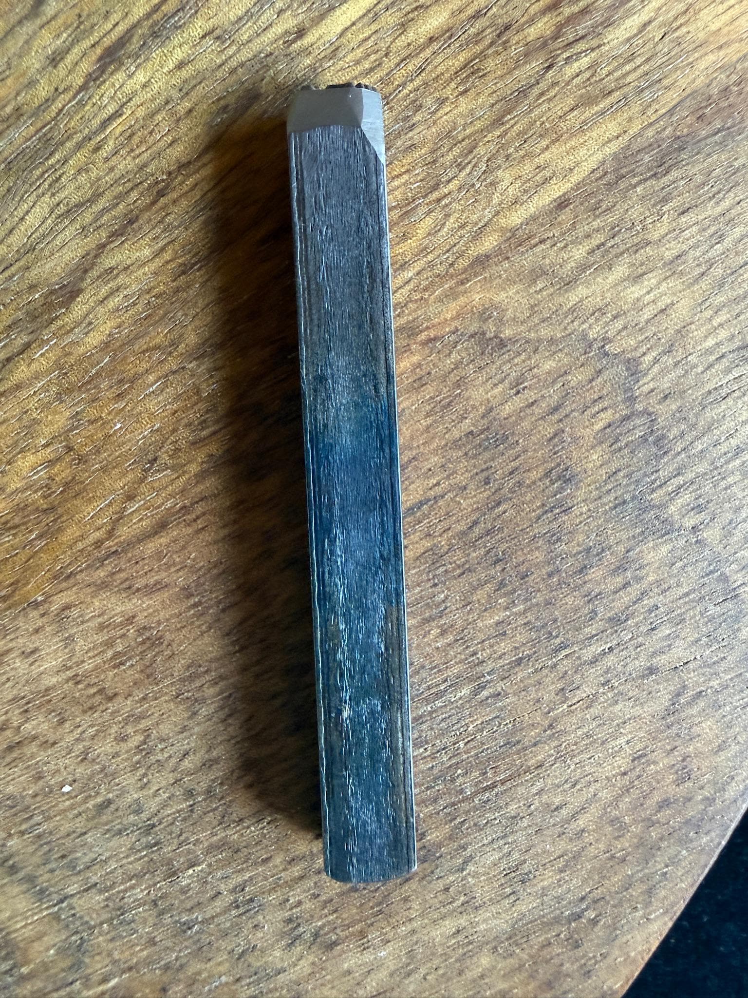 Tam Syllable Tsa Tsa Mold Stamp | Carbon Steel | Tibet | Image 2 mm wide x 6.6 mm high | Tara