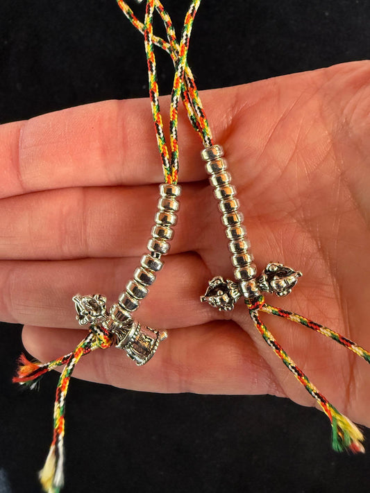 Mantra Counter Set | Metal and 5 Color String | Approx 3 inches long