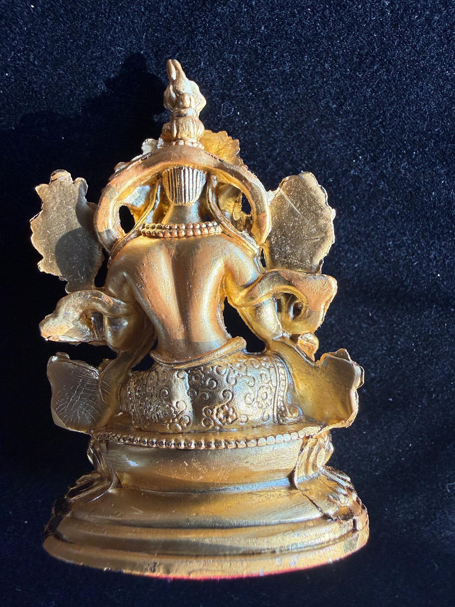 Medium Green Tara Statue | 3 inches | Dolma