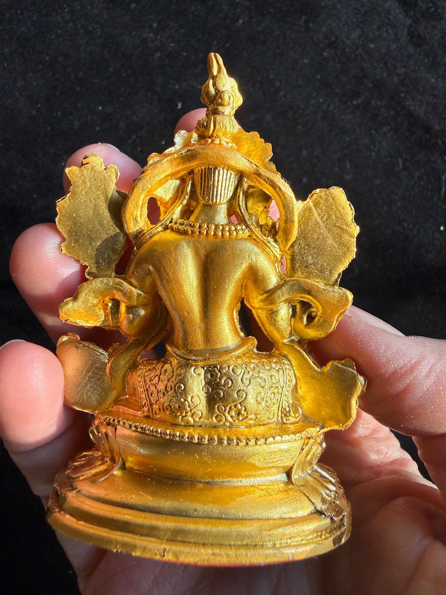 Medium Green Tara Statue | 3 inches | Dolma