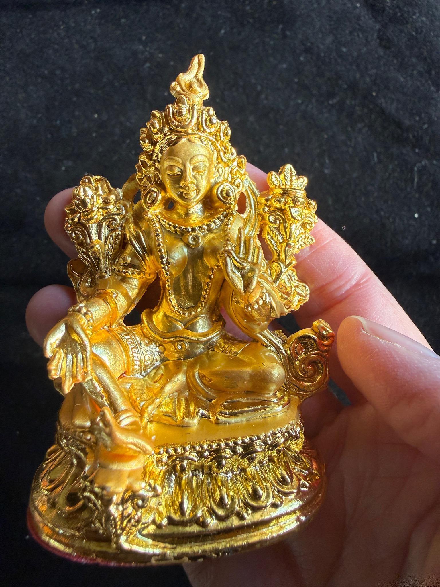 Medium Green Tara Statue | 3 inches | Dolma