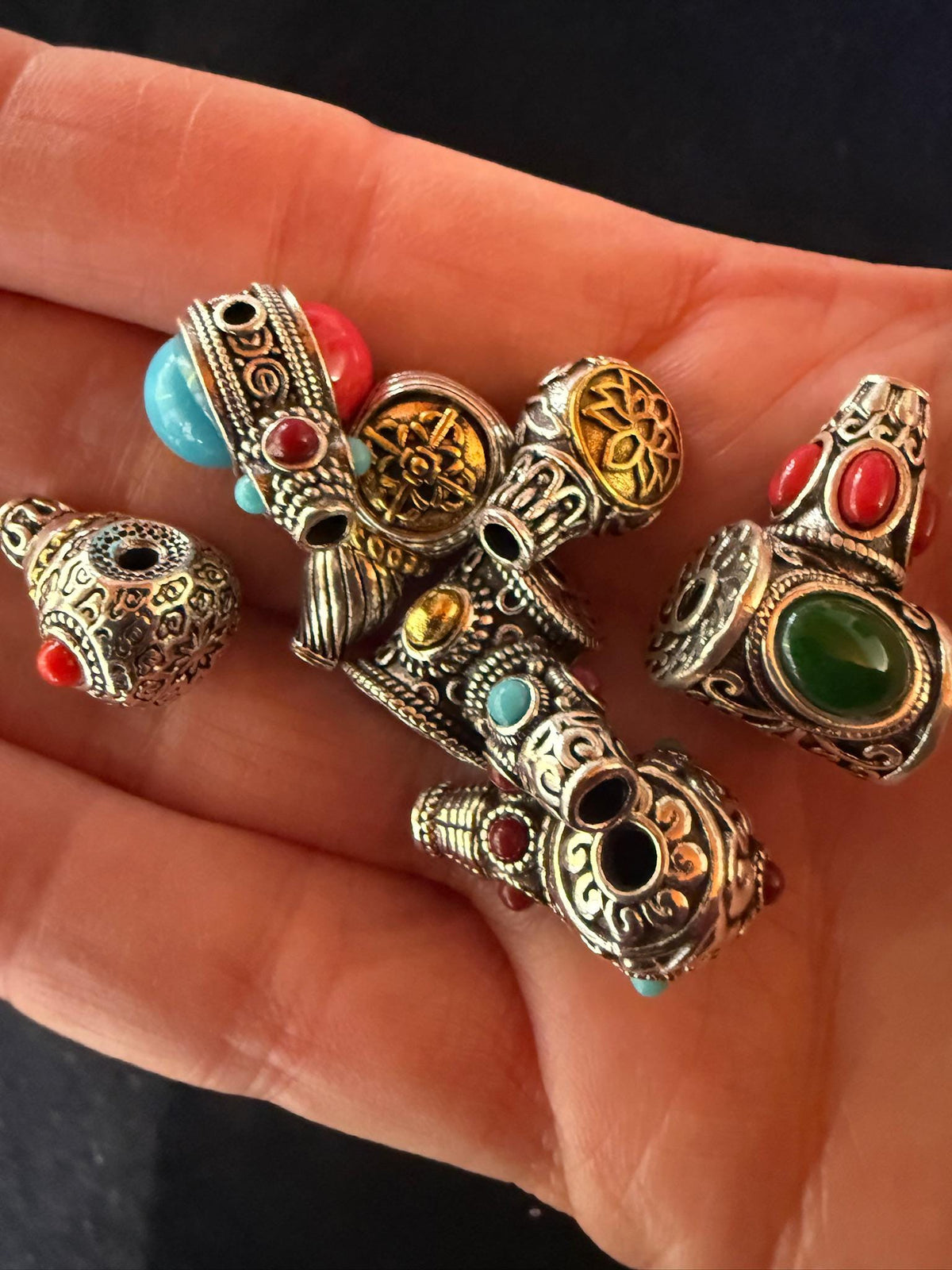 Tibetan Guru Bead | Metal | Assorted Designs