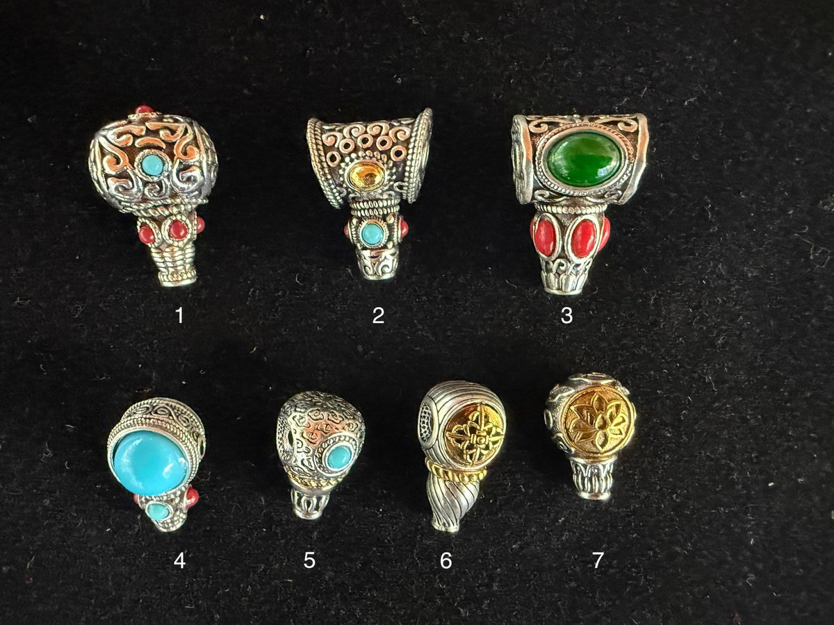Tibetan Guru Bead | Metal | Assorted Designs