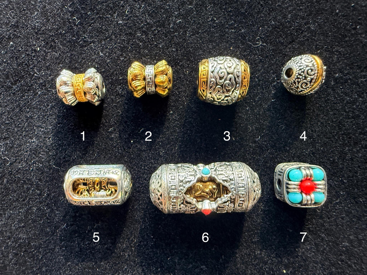 Tibetan Spacer Bead | Metal | Assorted Designs