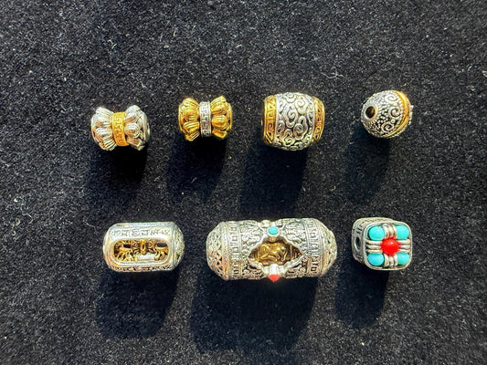 Tibetan Spacer Bead | Metal | Assorted Designs