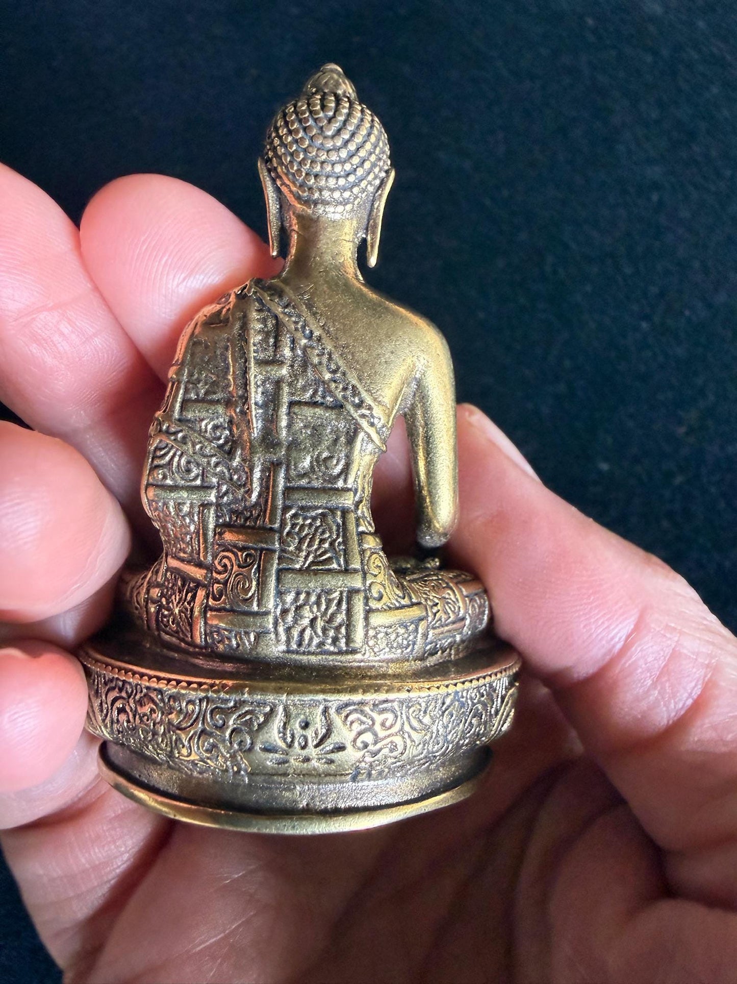 Deluxe Small Buddha Shakyamuni Statue Style 2 | Brass | Approx 2.5 inches